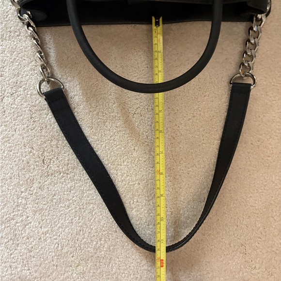 Michael Kors Black Hamilton Satchel with Silver Accents - Picture 10 of 11